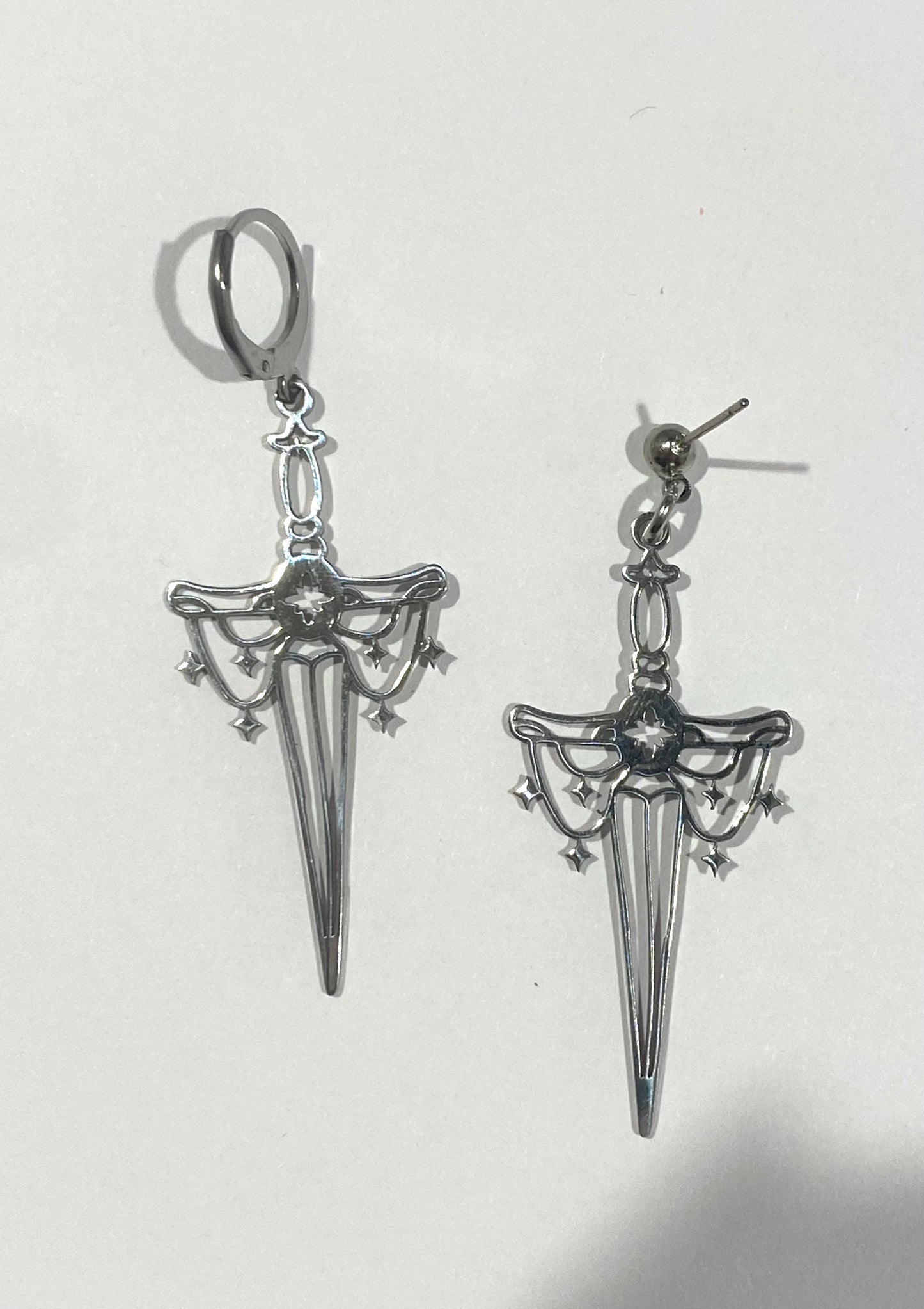 Double edge sword silver