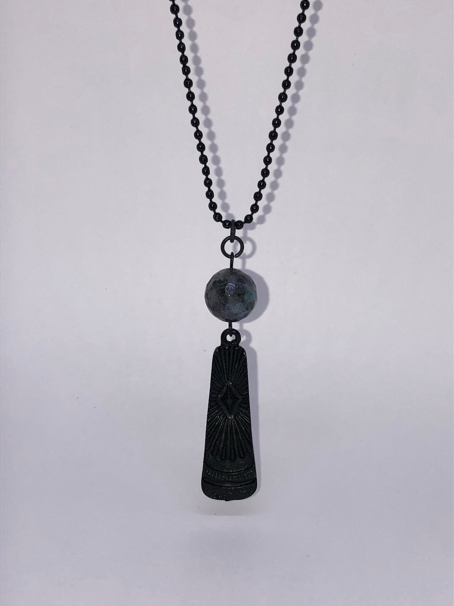 Tribal labrodite pendant