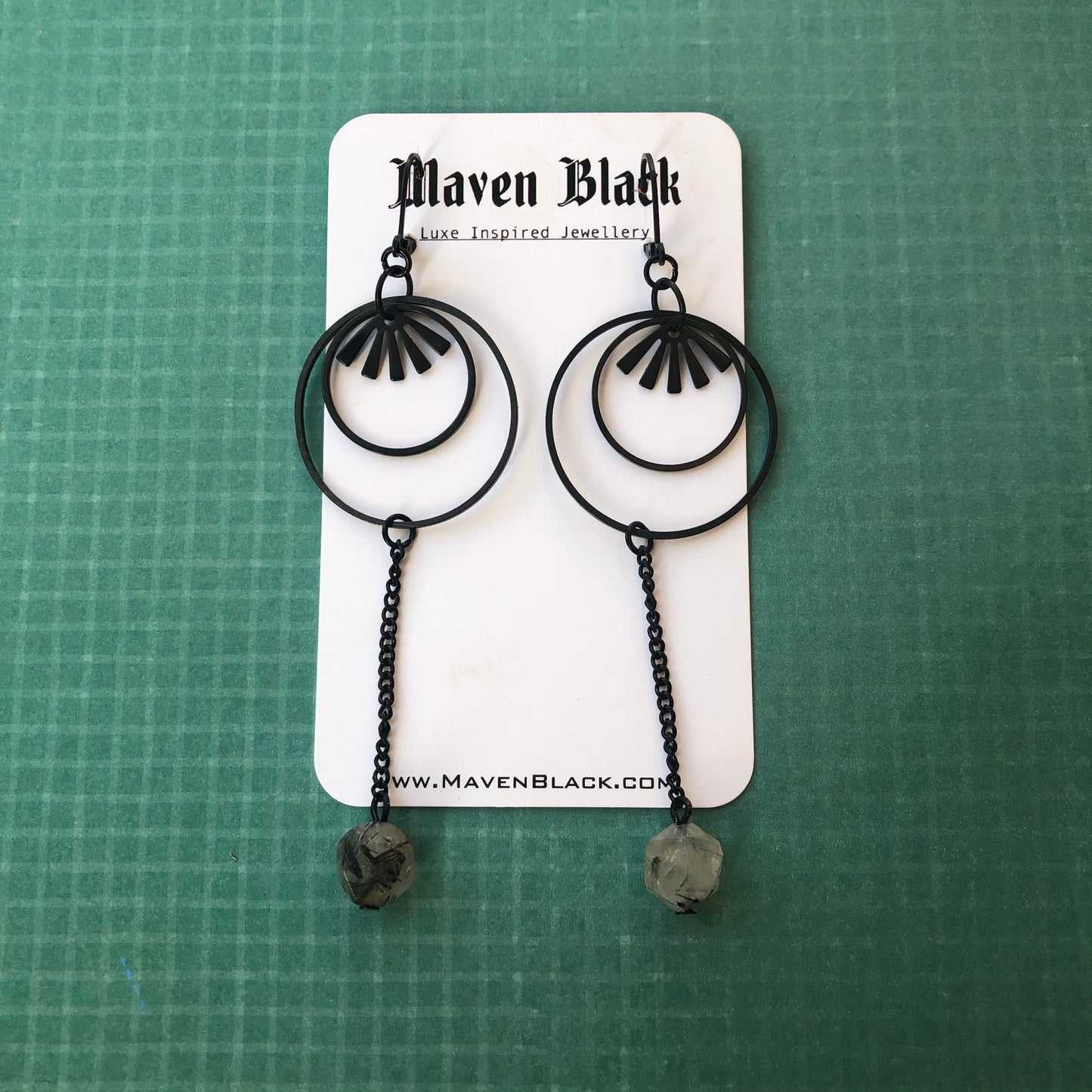 Black hole sun earrings