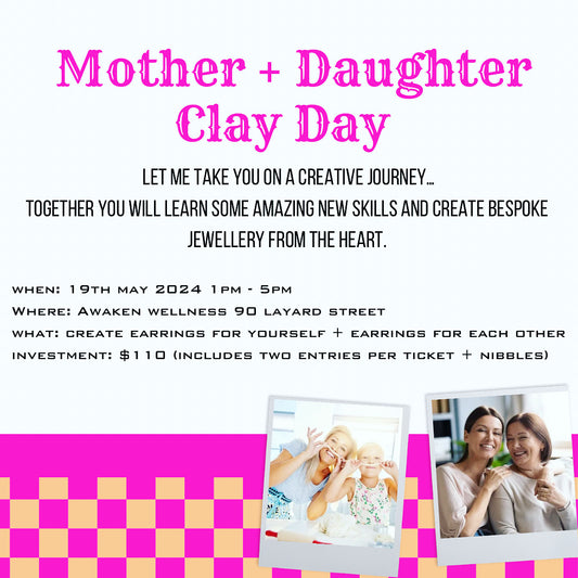 Mum + daughter clay day