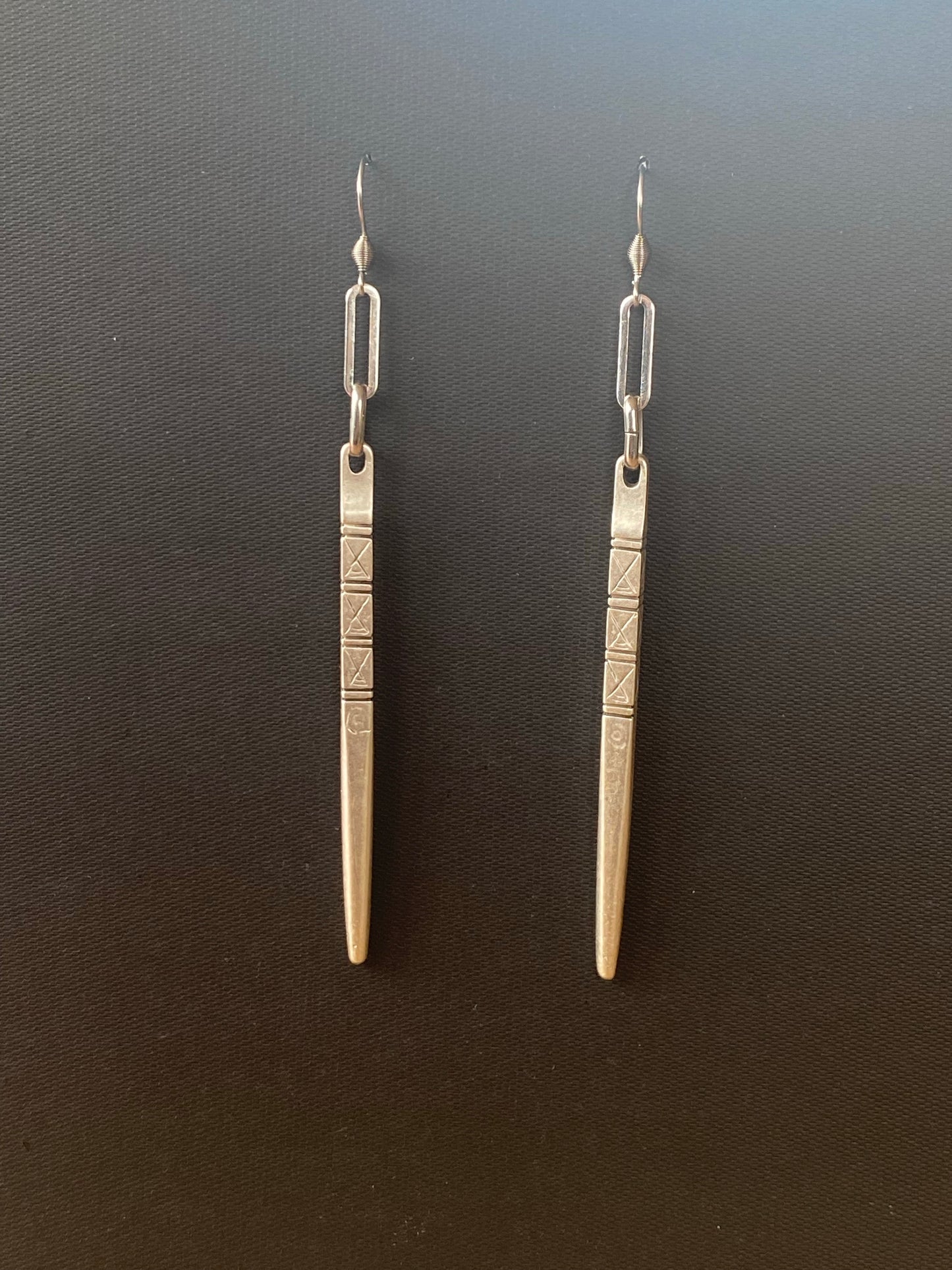 Silver Lithium earrings